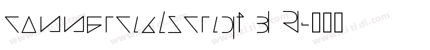 commercialscript b R字体转换